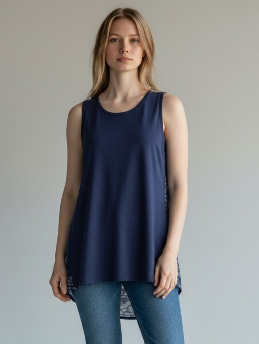 Tangerine Blue Tank Top (Small)